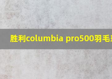 胜利columbia pro500羽毛球拍